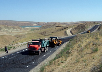 Replacement road upstream of Doosti dam's area (Salehabad-Sarakhs road)